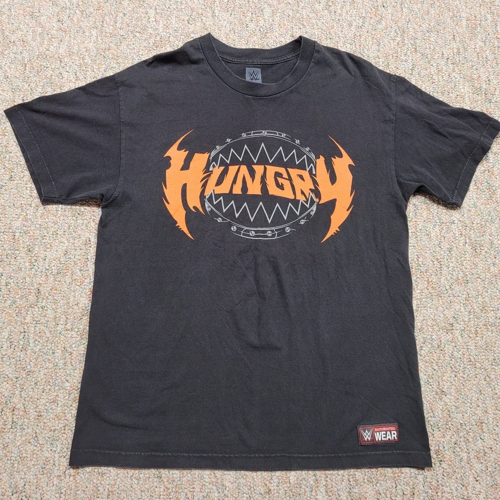 WWE Shirt Mens Large Black Ryback Hungry Big Logo Graphic Wrestling Sport